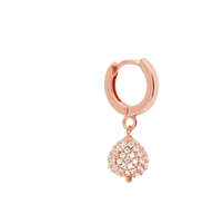 Single earring Rosso Prezioso Woman Semino d'Amore in Silver OC00535SE PURE WHITE